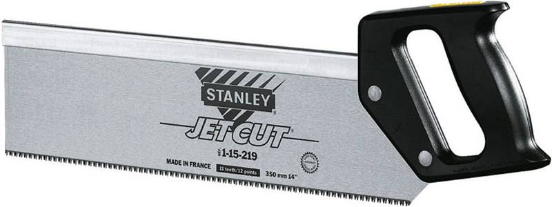 НОЖОВКА  "JET CUT" ПАСОВОЧНАЯ С ПЛАСТМАССОВОЙ  РУЧКОЙ STANLEY 