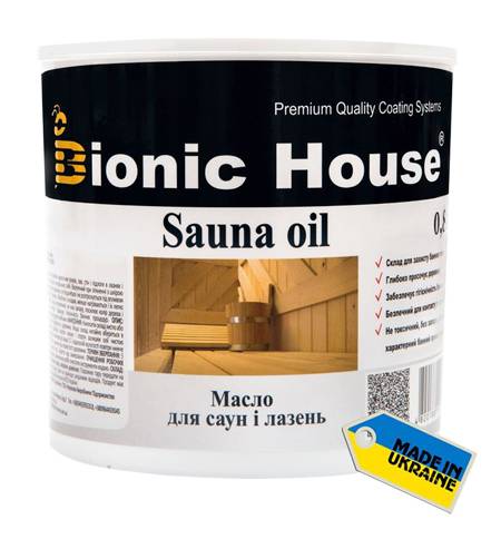BIONIC HOUSE SAUNA OIL (БИОНИК ХАУЗ САУНА ОИЛ) 0.8л