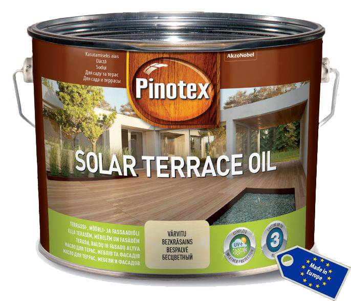 PINOTEX SOLAR TERRACE OIL (ПИНОТЕКС СОЛАР ТЕРРАС ОИЛ) 9.3л