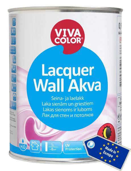 VIVACOLOR LACQUER WALL AQUA (ВИВАКОЛОР ЛАКЕР ВОЛ АКВА) 0.9л