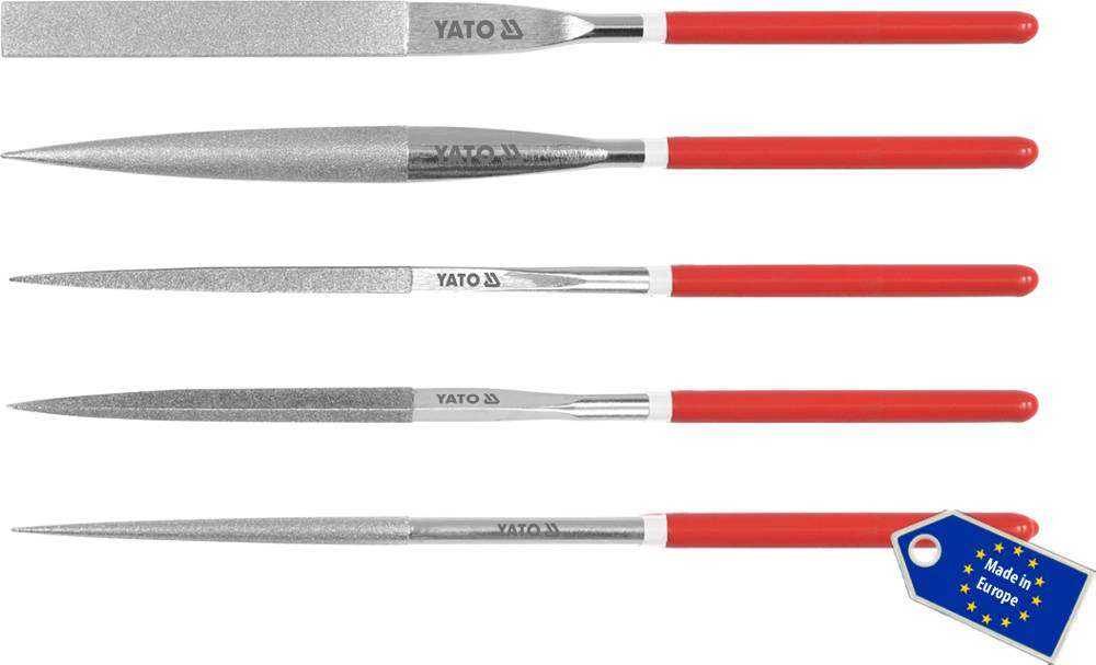 НАДФИЛИ АЛМАЗНЫЕ  5х180х70мм  YATO НАБОР 5шт.