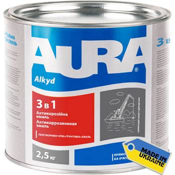 AURA ГРУНТ-ЭМАЛЬ 3 в 1