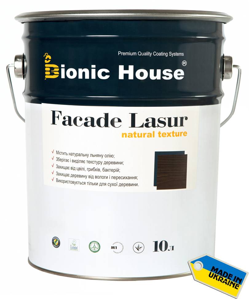BIONIC HOUSE FACADE LASUR (БИОНИК ХАУС ФАСАД ЛАЗУРЬ) 10л