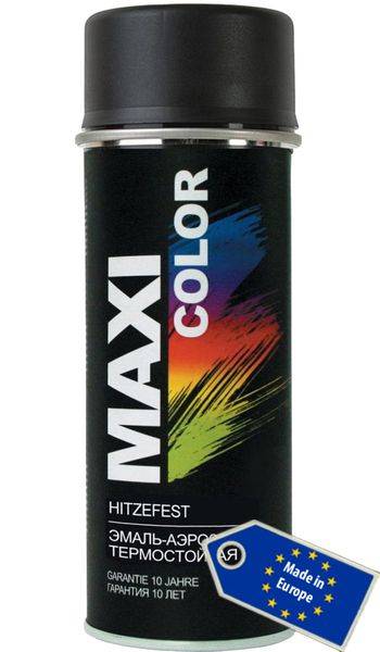 MAXI COLOR ЭМАЛЬ АЭРОЗОЛЬНАЯ ТЕРМОСТОЙКАЯ черный