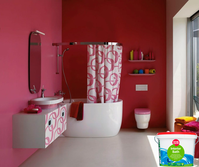 Влагостойкая краска для ванны VIVACOLOR INTERIOR BATH